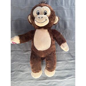 Build-A-Bear Workshop Plush Monkey Toy 16" Soft Brown & Beige Stuffed Animal